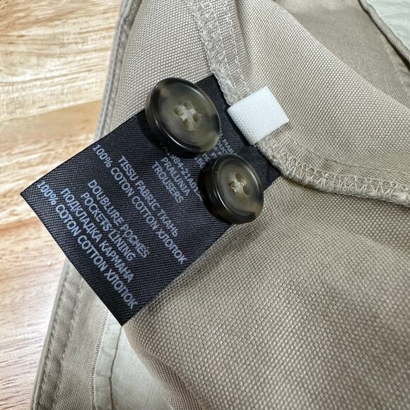 Isabel Etoile Marant NWOT Beige Pralunia Pant Size 36 US 4 100% Cotton High Rise - Picture 8 of 11